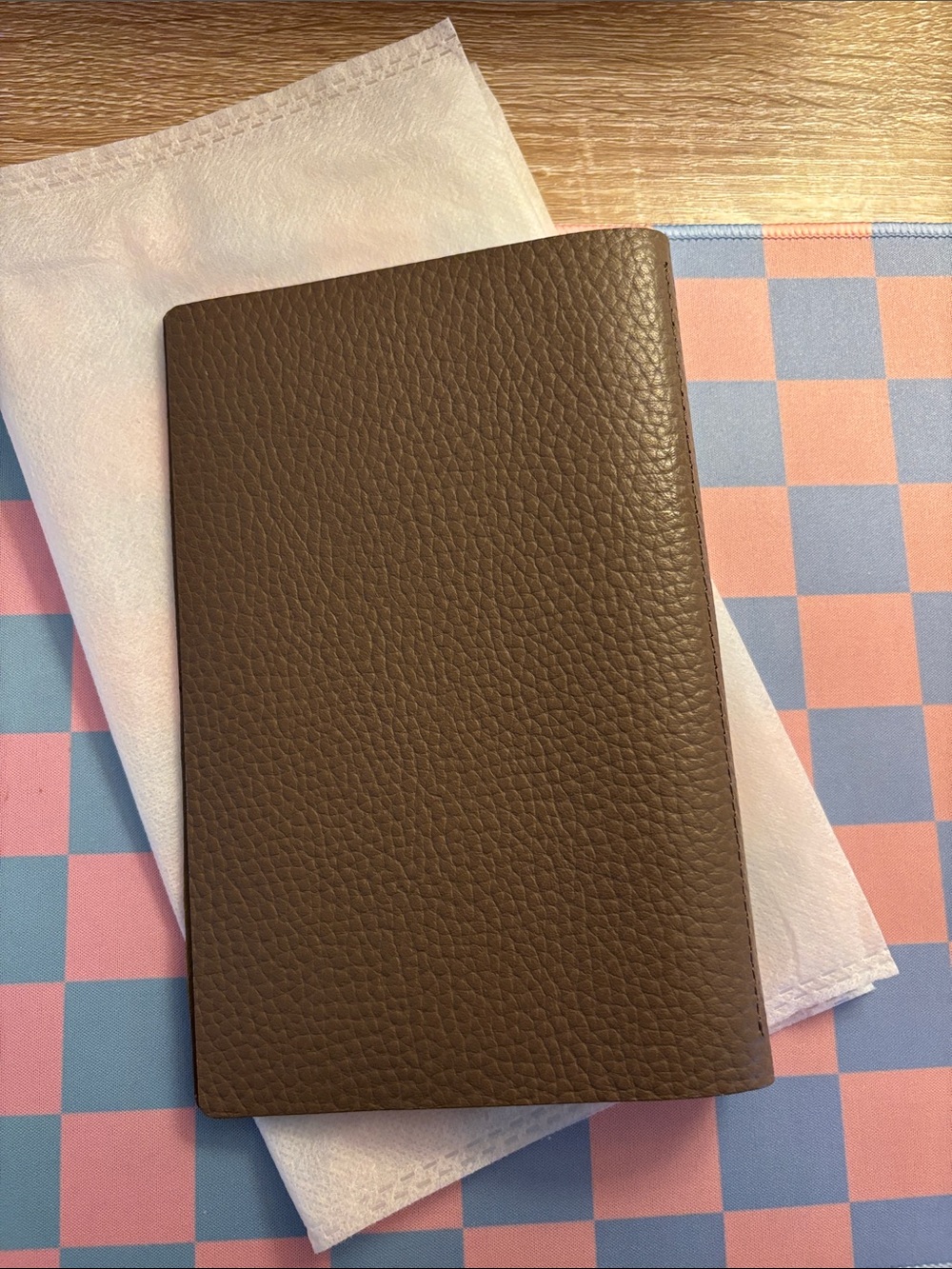 Davinci Personal Rings Bible Sz Dolcemente Organizer Planner Taupe Leather - Picture 6 of 16